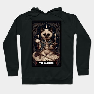 Siamese Cat The Magician Tarot Card Hoodie